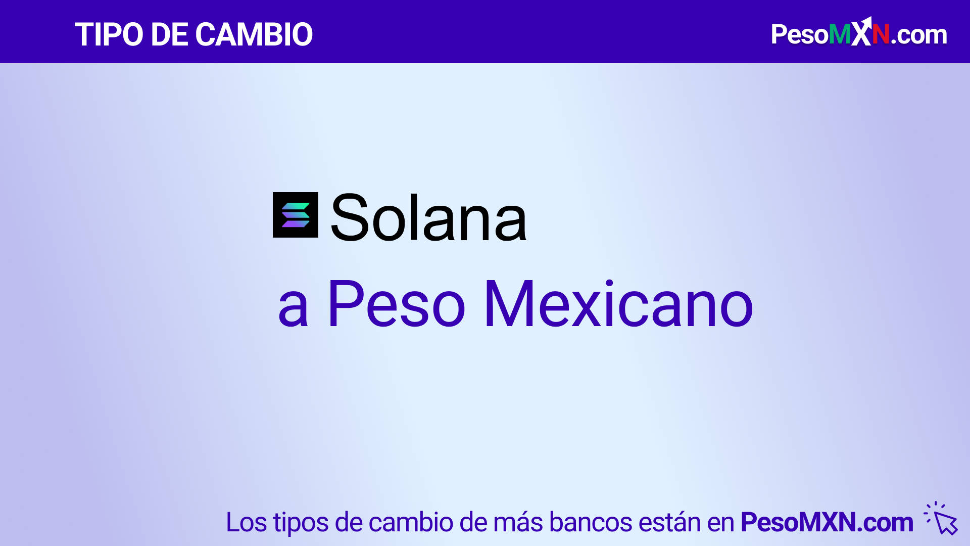 SOL/MXN - Solana to Mexican peso