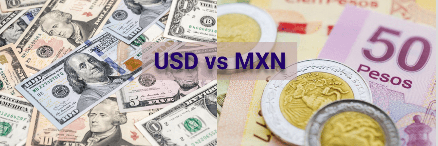 USD/MXN cae bruscamente h