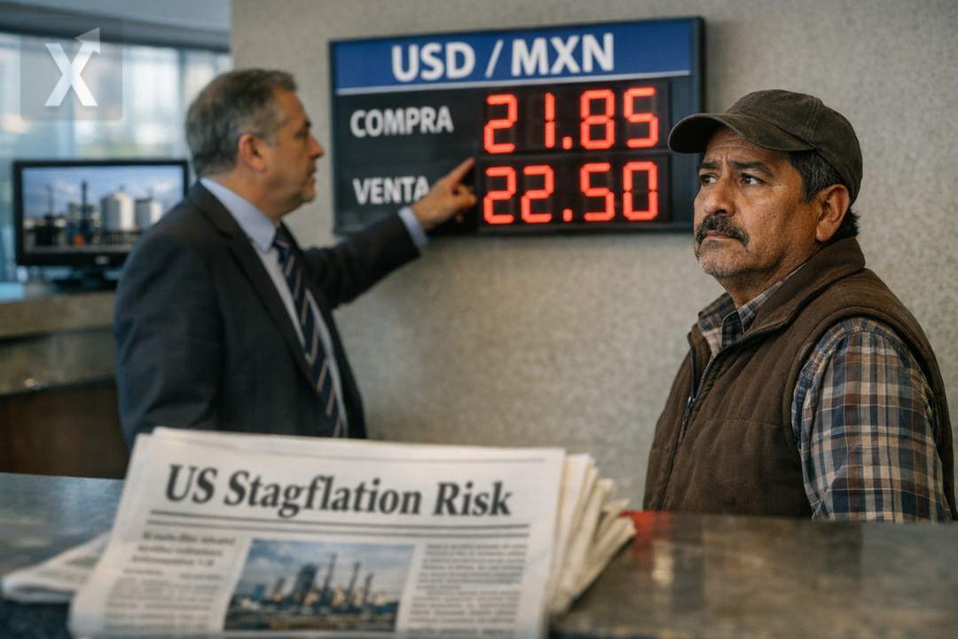 Riesgo de estanflación en Estados Unidos eleva la presión sobre México vía energía, comercio y tipo de cambio