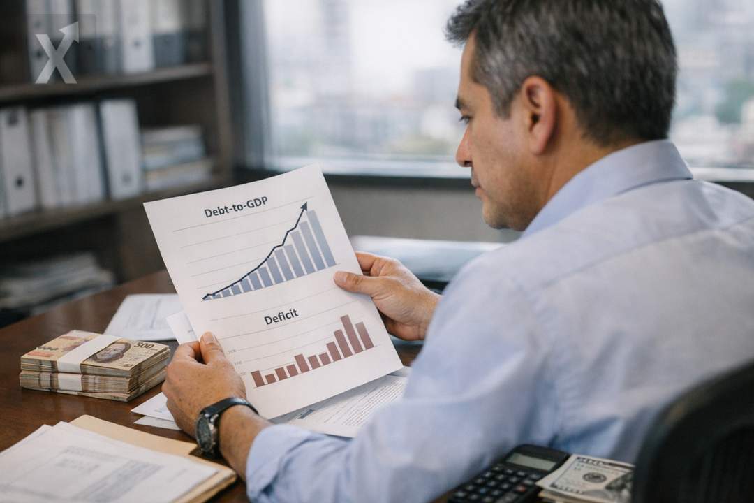 Deuda pública rumbo a máximos: México perfila 55% del PIB en 2027 y crece el escrutinio de las calificadoras