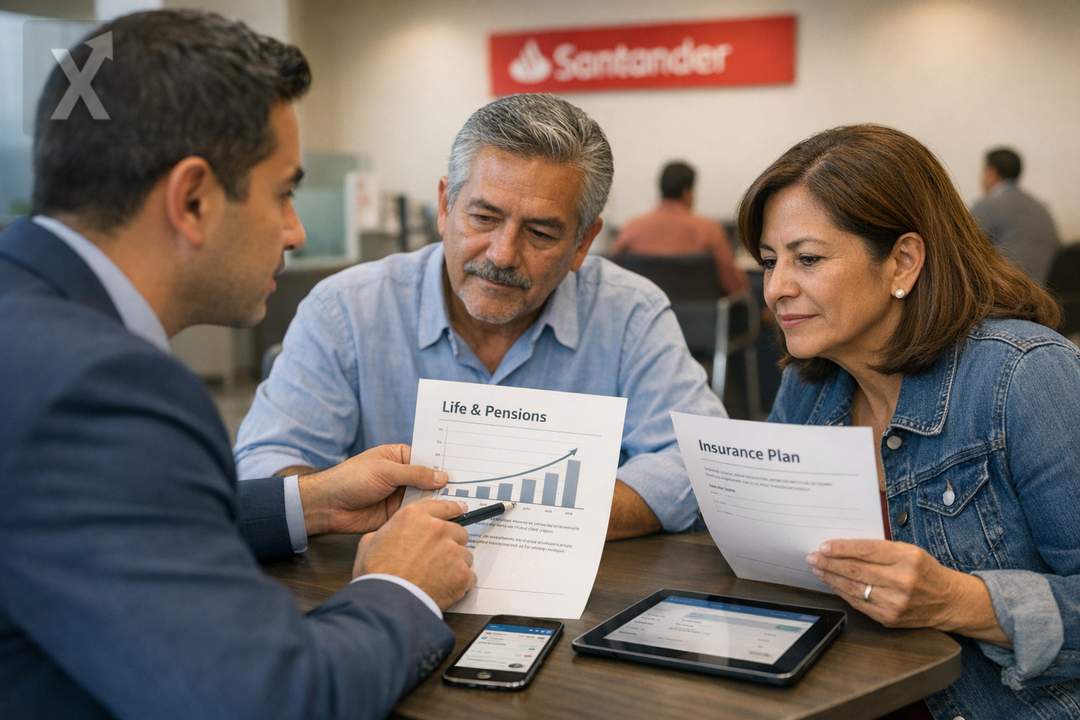 Santander México acelera su apuesta por seguros y pensiones en un mercado presionado por el retiro