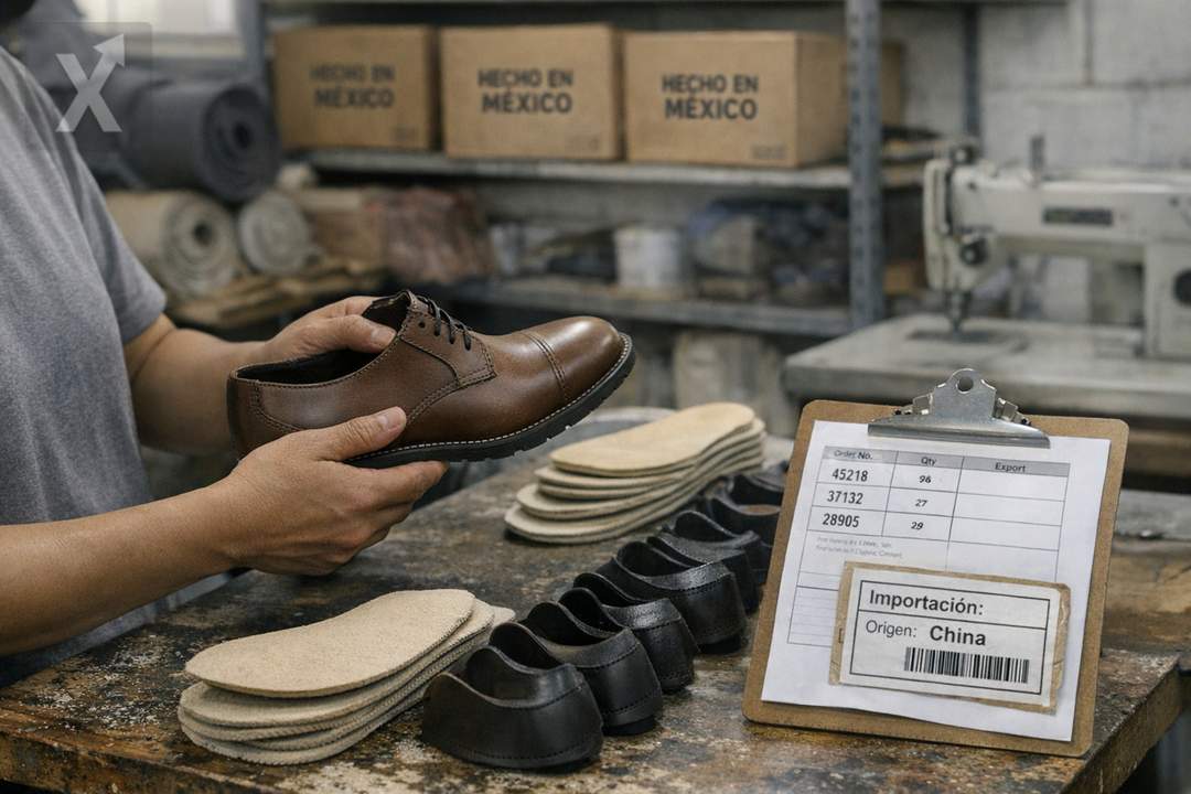 Caen importaciones de calzado y textiles desde China en México; industria local gana oxígeno