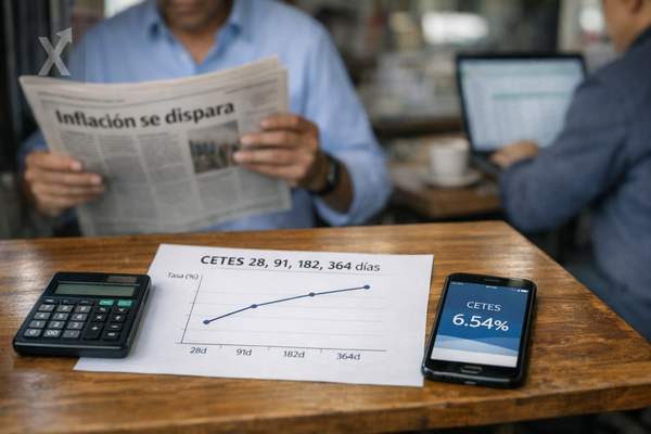 Cetes a 28 días repuntan 