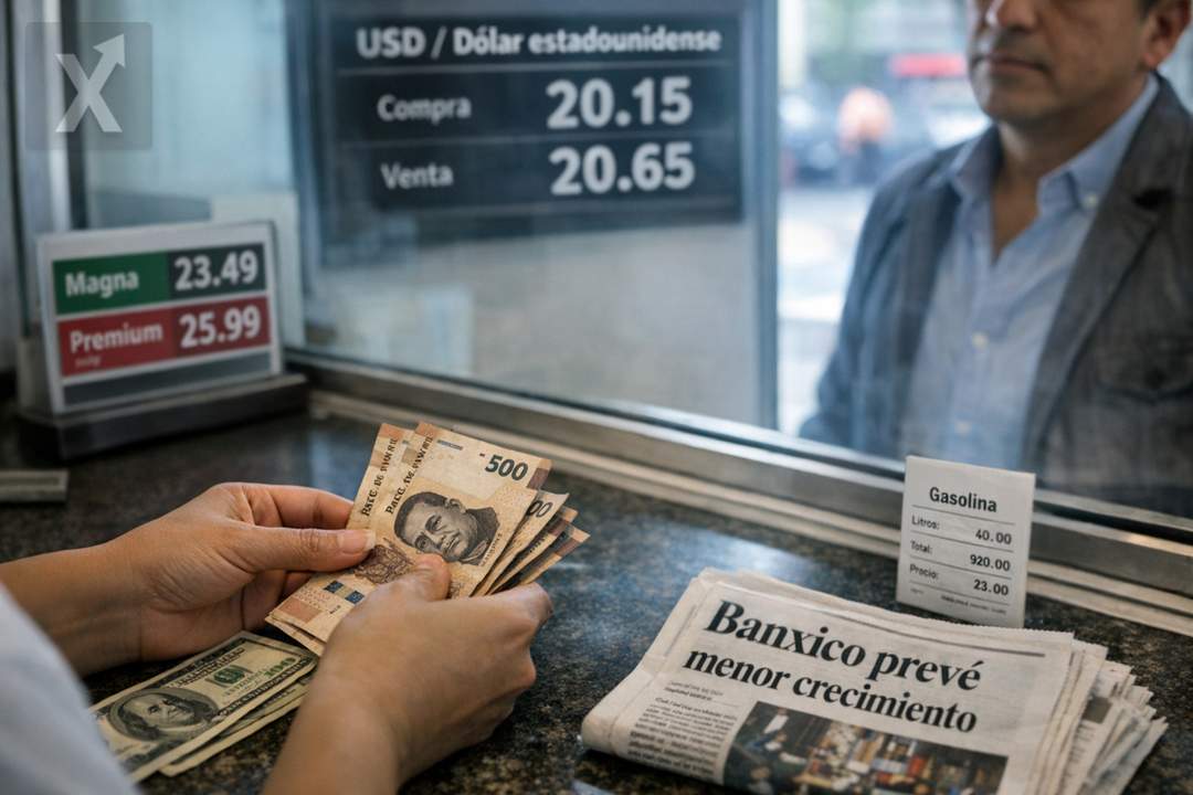Se enfría el crecimiento en Estados Unidos y repunta la inflación: efectos colaterales para México vía tipo de cambio y energía