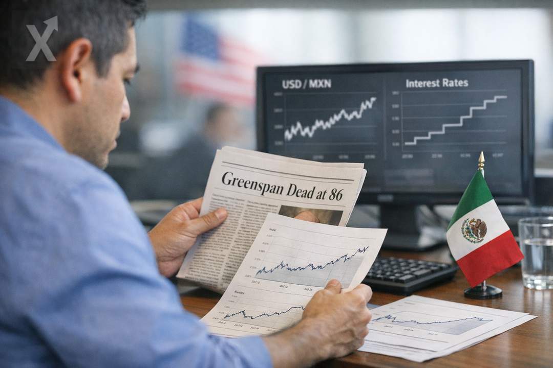Muere Alan Greenspan; su legado reaviva el debate sobre tasas en EE. UU. y el impacto en México