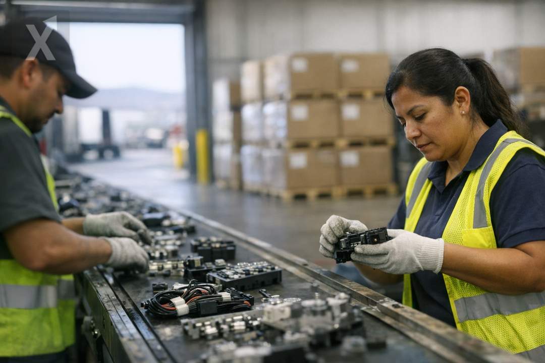 Exportaciones mexicanas repuntan en mayo y apuntalan un superávit comercial, con manufacturas como motor
